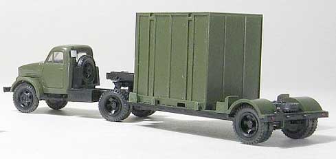 GAZ-51P tractor with 5T. container trailer military<br /><a href='images/pictures/MiniaturModelle/039220.jpg' target='_blank'>Full size image</a>